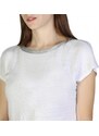 Bílý dámský lehký svetřík Armani Exchange s volnými zády