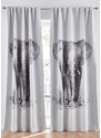 bonprix Zatemňovací závěs Slon, s digitálním potiskem (1 ks v balení) Bílá