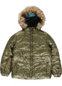 Boboli Chlapecká zimní bunda QR Brouk khaki