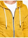 Ombre Clothing Pánská mikina na zip s kapucí - žíhaná šedá B977