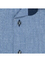 AMJ Pánská košile, modrá proužkovaná VDR1177, dlouhý rukáv, regular fit