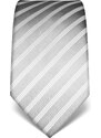 Šedá kravata Vincenzo Boretti 21931 - s proužky