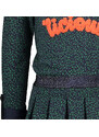 Dívčí šaty tmavé zelené rock NONOlicious