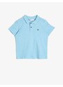 Koton Polo Neck Cotton Fabric Buttoned Chest Buttoned Pocket Short Sleeve T-Shirt
