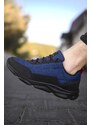 Riccon Navy Blue Red Men's Sneakers 00121310
