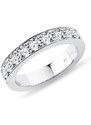 Luxusní prsten s diamanty v bílém zlatě KLENOTA K0640012