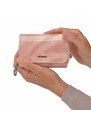 Dámská kožená peněženka Carmelo růžová 2105 P R