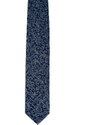 Pánská hedvábná kravata MONSI Noble - šedá/tm.modrá