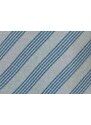 Pánská hedvábná kravata MONSI Oblique - šedá/modrá