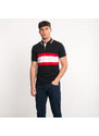 Tommy Hilfiger pánské černé polo tričko Iconic