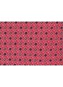 Pánská hedvábná kravata MONSI Floral Slim - červená
