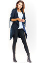 Awama Woman's Jacket A335 Navy Blue