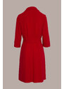 Dámské červené šaty na knoflíky Lola