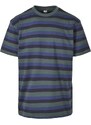 UC Men College Stripe Tee bottlegreen/midnightnavy