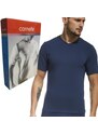 Pánské triko Cornette Hight Emotion 531 light blue V-neck