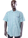 Pánská košile Pierre Cardin, modrozelená kostka