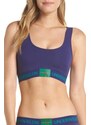 Calvin Klein Monogram sportovní podprsenka Bralette Korzet violet