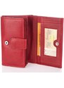 Money Maker Dámská kožená peněženka 12135B červená