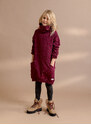 EBBE Dívčí mikinové šaty Multicolor Bordeaux