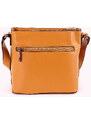 David Jones Paris Dámská pevná crossbody kabelka David Jones CM5860 hořčicová | KabelkyproVas.cz