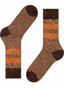 Ponožky Burlington Glencheck hnědé