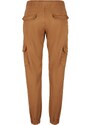 URBAN CLASSICS Ladies High Waist Cargo Jogging Pants - toffee