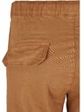 URBAN CLASSICS Ladies High Waist Cargo Jogging Pants - toffee