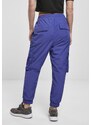 URBAN CLASSICS Ladies High Waist Crinkle Nylon Cargo Pants - bluepurple