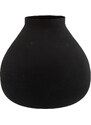Madam Stoltz Dekorativní váza Iron Matt Black 22 cm