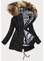 S'WEST Černá dámská zimní bunda 3 v 1 (B9558-1)