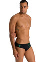 Pánské plavky Arena Essentials Brief Black/Golf Green 30