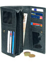 Dámská kožená peněženka Lagen - černá
