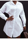 Erikafashion Bílé košilové šaty SIERRA na knoflíky