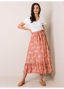 Fashionhunters Brick Saffron RUE PARIS skirt