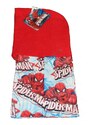 Marvel Dětská kukla s fleesem SPIDERMAN- červená