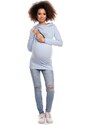PeeKaBoo Těhotenská a kojící tunika Jamal světle modrá