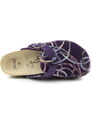 Jasný Pantofle TRENTO FURRY twist plum