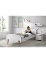 Bílý lakovaný dětský noční stolek Vipack Kiddy 40 x 36 cm