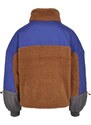 UC Ladies Dámská šerpa tříbarevná přetahovací bunda karamelová/modrofialová