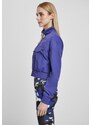 UC Ladies Dámská bunda se zkráceným crinkle nylonem, modrofialová