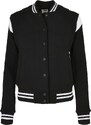 UC Ladies Dámská mikina z organického materiálu College Sweat Jacket černo/bílá