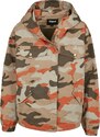 UC Ladies Dámská oversized bunda Camo Parka s cihlovou maskou