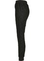 UC Ladies Dámské krajkové Jersey Jog Kalhoty černé