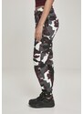 UC Ladies Dámské kalhoty Camo Cargo s vysokým pasem s vínovou maskou