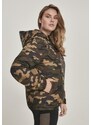 UC Ladies Dámská bunda Camo Pull Over Woodcamo