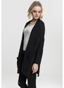 UC Ladies Dámský oversized cardigan blk/blk