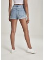 Urban Classics Ladies 5 Pocket Shorts Lt. Authenticblue Washed