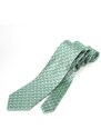 Hedvábná kravata LeeOppenheimer zelená