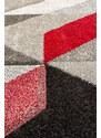 Flair Rugs koberce Kusový koberec Hand Carved Aurora Grey/Red - 120x170 cm