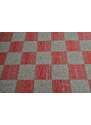 Tapibel Kobercový čtverec Coral Lines 60380-50 červeno-šedý - 50x50 cm